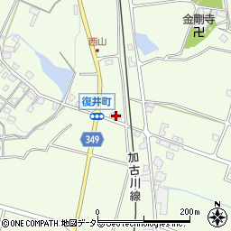 兵庫県小野市復井町1299-3周辺の地図