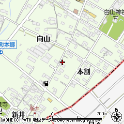 愛知県安城市城ケ入町本割40周辺の地図