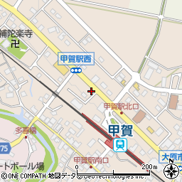 滋賀県甲賀市甲賀町大原市場820周辺の地図