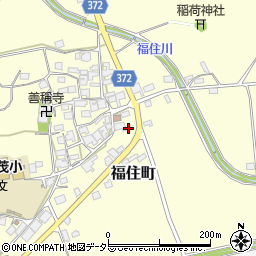 兵庫県加西市福住町周辺の地図