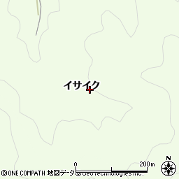愛知県岡崎市牧平町イサイク周辺の地図