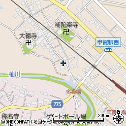 滋賀県甲賀市甲賀町大原市場446周辺の地図