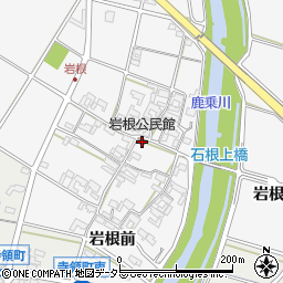 岩根公民館周辺の地図