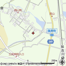 兵庫県小野市復井町1855周辺の地図