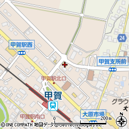 滋賀県甲賀市甲賀町大原市場758周辺の地図