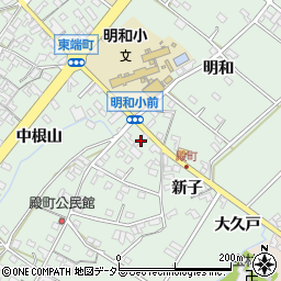愛知県安城市東端町新子5周辺の地図