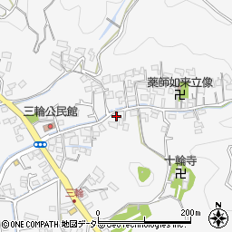 静岡県藤枝市岡部町三輪800-1周辺の地図