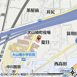 大山崎町役場周辺の地図