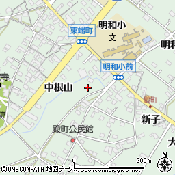 愛知県安城市東端町中根山78周辺の地図