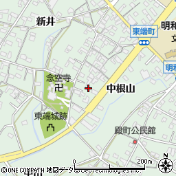 愛知県安城市東端町中根山31周辺の地図