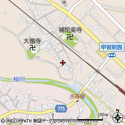 滋賀県甲賀市甲賀町大原市場454周辺の地図