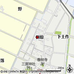 愛知県岡崎市福桶町柳原115周辺の地図