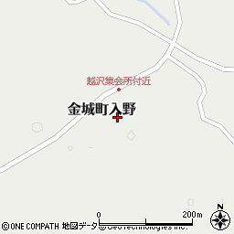 島根県浜田市金城町入野イ-670周辺の地図