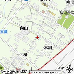 愛知県安城市城ケ入町本割42周辺の地図