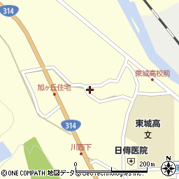 広島県庄原市東城町川西636周辺の地図