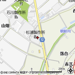 愛知県西尾市米津町上泡原周辺の地図