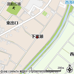 愛知県安城市根崎町（下渡瀬）周辺の地図