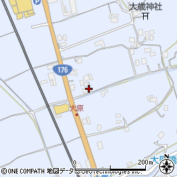 兵庫県三田市大原371周辺の地図