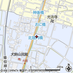 兵庫県姫路市香寺町犬飼347周辺の地図