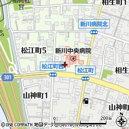 新川中央病院（和伸会）周辺の地図