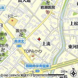 愛知県岡崎市福岡町上流90周辺の地図