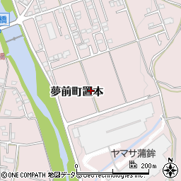 兵庫県姫路市夢前町置本周辺の地図