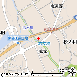 愛知県岡崎市上衣文町衣文56周辺の地図