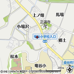 愛知県岡崎市竜泉寺町仁田周辺の地図