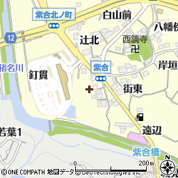 兵庫県猪名川町（川辺郡）紫合（菜畑）周辺の地図