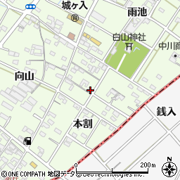 愛知県安城市城ケ入町本割111周辺の地図