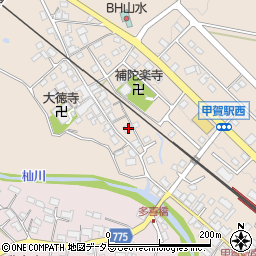 滋賀県甲賀市甲賀町大原市場457周辺の地図