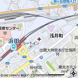西日本鉄道ＯＢ会浜田支部周辺の地図