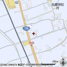 兵庫県三田市大原375周辺の地図