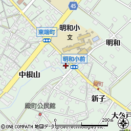 愛知県安城市東端町中根山71周辺の地図