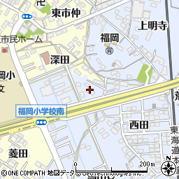 愛知県岡崎市上地町赤菱4-2周辺の地図