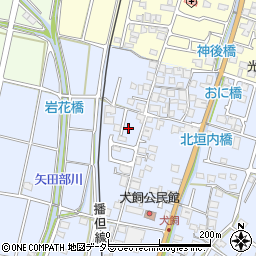 兵庫県姫路市香寺町犬飼418-13周辺の地図