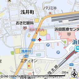 トヨタレンタリース島根浜田駅北口店周辺の地図