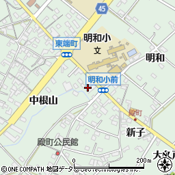 愛知県安城市東端町中根山72周辺の地図
