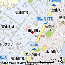愛知県碧南市東山町2丁目24周辺の地図