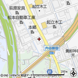 静岡県藤枝市岡部町内谷742-2周辺の地図