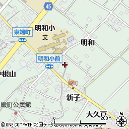 愛知県安城市東端町新子3周辺の地図