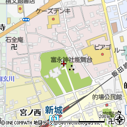 富永神社周辺の地図