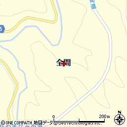 岡山県久米郡久米南町全間周辺の地図