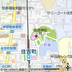 愛知県半田市宮路町周辺の地図