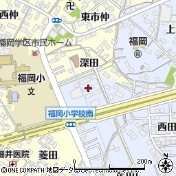 愛知県岡崎市上地町赤菱23-1周辺の地図