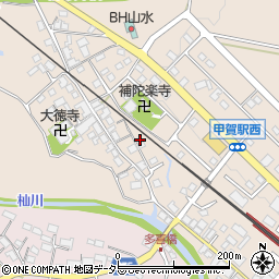 滋賀県甲賀市甲賀町大原市場452周辺の地図