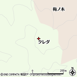 愛知県岡崎市牧平町クレダ周辺の地図