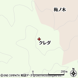 愛知県岡崎市牧平町（クレダ）周辺の地図
