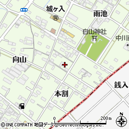 愛知県安城市城ケ入町本割69周辺の地図