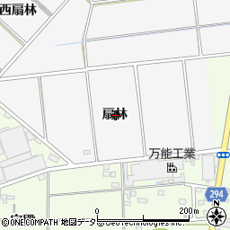 愛知県安城市小川町扇林周辺の地図